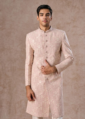 Manyavar Men Dusty Pink Splendour Sherwani