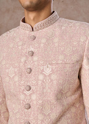 Manyavar Men Dusty Pink Splendour Sherwani