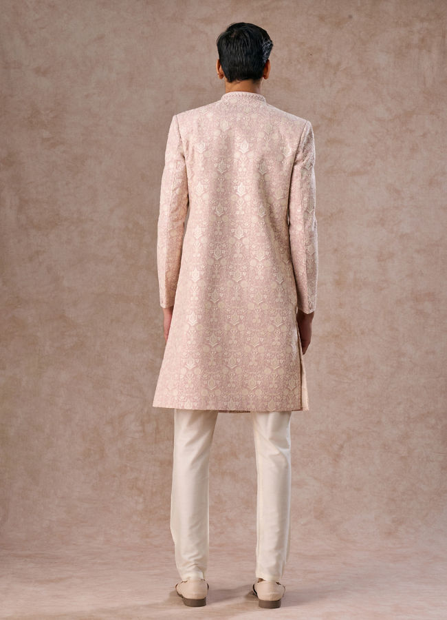 Manyavar Men Dusty Pink Splendour Sherwani