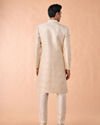 Manyavar Men Elegant Cream Fantasy Sherwani
