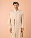 Regal Beige Sherwani Ensemble