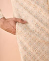 Manyavar Men Regal Beige Sherwani Ensemble