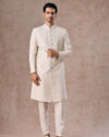 Manyavar Men Warm White Elegance Sherwani