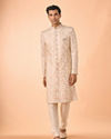 Manyavar Men Resplendent Cream Sherwani