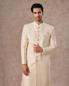 Cream Elegance Sherwani