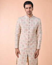 Manyavar Men Elegant Cream Sherwani