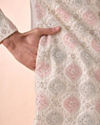 Manyavar Men Elegant Cream Sherwani