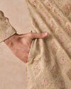 Manyavar Men Walnut Beige Grandeur Sherwani