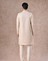 Manyavar Men Classic Cream Velvet Sherwani