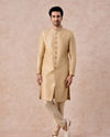 Manyavar Men Fawn Splendor Sherwani