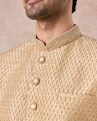 Manyavar Men Fawn Splendor Sherwani