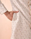 Manyavar Men Cream-coloured Radiant Sherwani