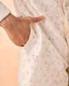 Manyavar Men Exquisite Cream Ensemble Sherwani