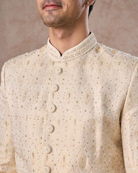 Manyavar Men Exquisite Gold Splendor Sherwani