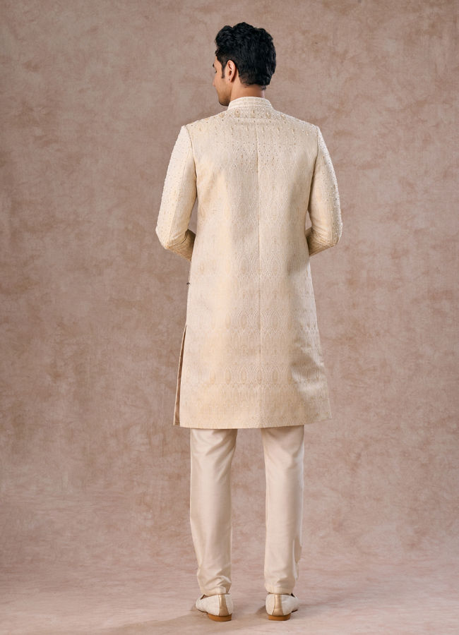 Manyavar Men Exquisite Gold Splendor Sherwani