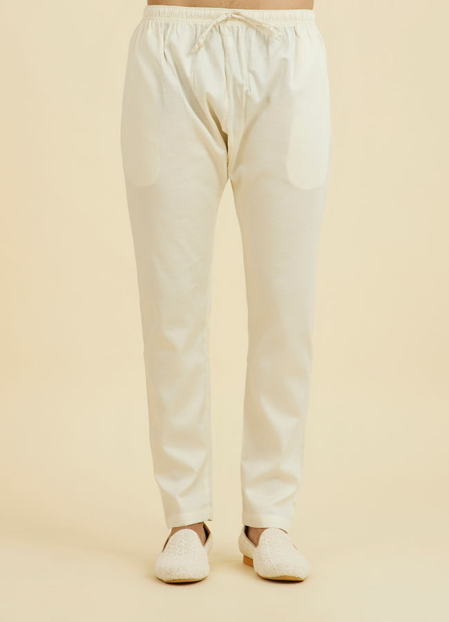 Manyavar Men Regal Cream Sherwani Ensemble