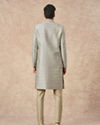 Manyavar Men Pista Green Brocade Sherwani