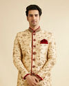 alt message - Manyavar Men Majestic Embroidered Traditional Sherwani image number 0