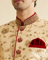 Manyavar Men Majestic Embroidered Traditional Sherwani