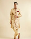 alt message - Manyavar Men Majestic Embroidered Traditional Sherwani image number 2