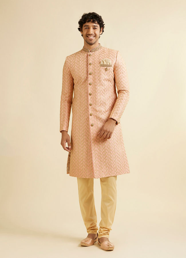 alt message - Manyavar Men Glamorous Gajaree Sherwani image number 2