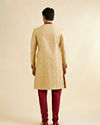 Manyavar Men Aristocratic Fawn Color Sherwani Suit