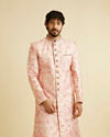 alt message - Manyavar Men Exquisite Pastel Pink Sherwani image number 0