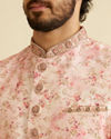 alt message - Manyavar Men Exquisite Pastel Pink Sherwani image number 1