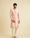 alt message - Manyavar Men Exquisite Pastel Pink Sherwani image number 2