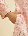 Manyavar Men Exquisite Pastel Pink Sherwani