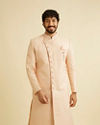 alt message - Manyavar Men Opulent Gajaree Sherwani Set image number 0