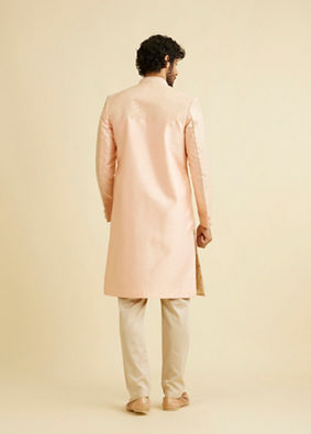 Manyavar Men Opulent Gajaree Sherwani Set image number 5