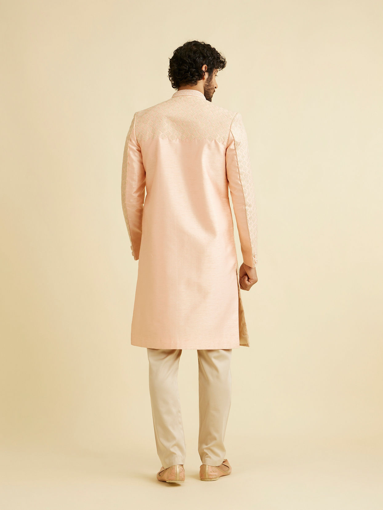 Manyavar Men Opulent Gajaree Sherwani Set