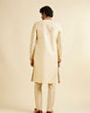 Manyavar Men Beige Embellished Sherwani