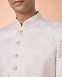 Manyavar Men White Royalty Elegance Sherwani