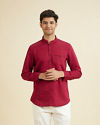 Maroon Splendour Short Kurta