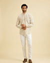 Manyavar Men Beige Elegance Kurta