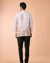 Manyavar Men Warm White Elegance Short Kurta
