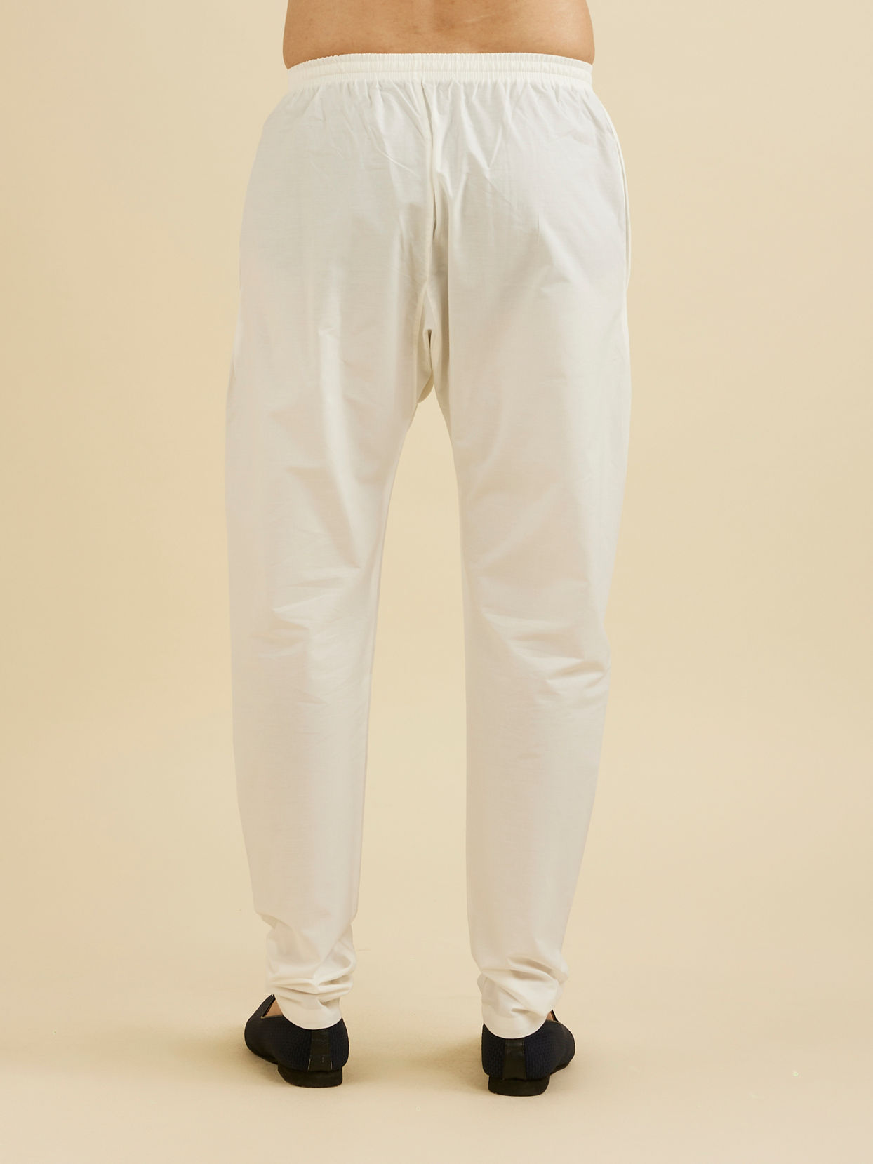 Manyavar Men Cream Beige Churidar Pyjama