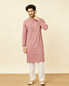 alt message - Manyavar Men Off White Pajama image number 4