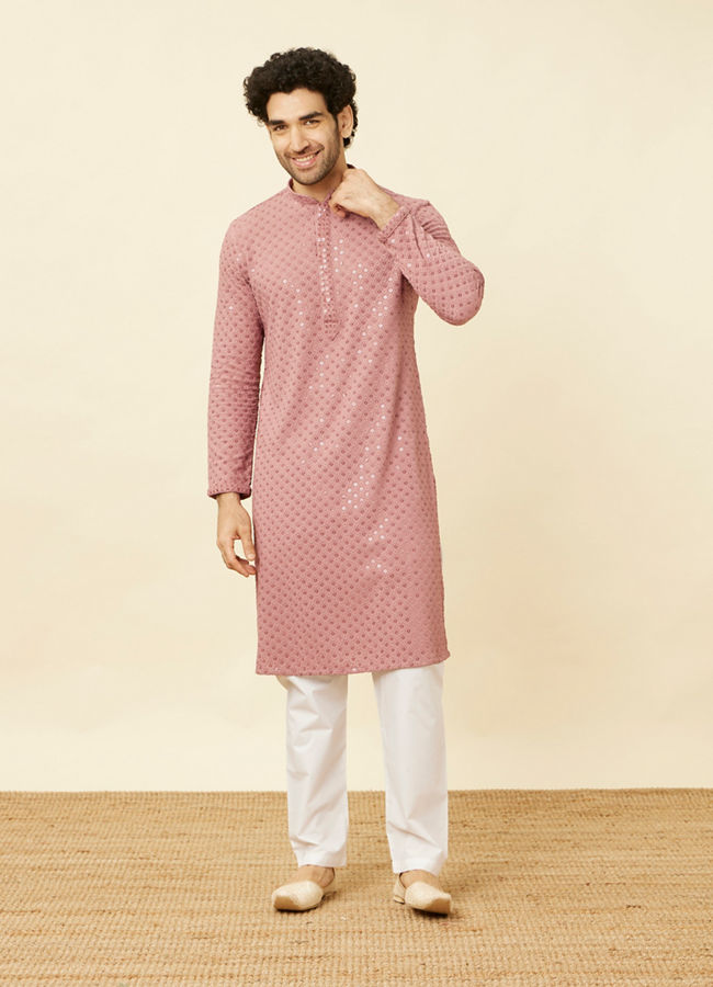 alt message - Manyavar Men Off White Pajama image number 4