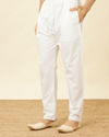 Manyavar Men Off White Pajama