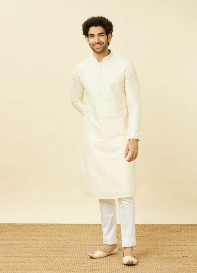 Manyavar Men Light Cream Pants