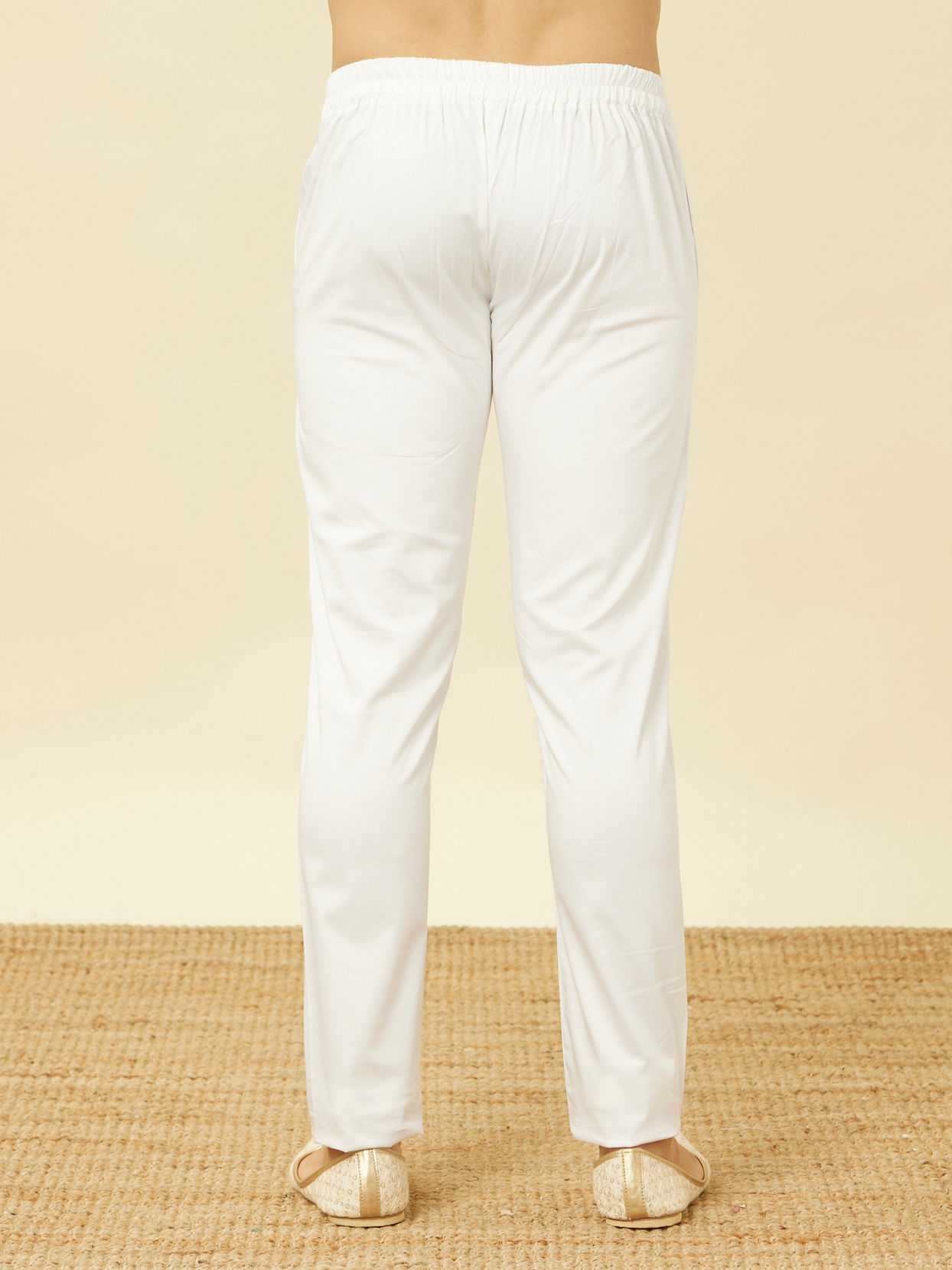 Manyavar Men Light Cream Pants