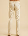 Manyavar Men Beige Elegance Pant