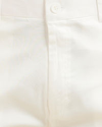 Manyavar Men Snow White Pencil Cut Trousers