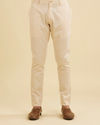 Manyavar Men Refined Pista Green Cotton Pant