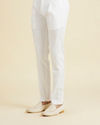 Manyavar Men Elegant White Spandex Lower