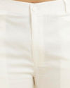 alt message - Manyavar Men Cloud White Pencil Cut Trousers image number 1