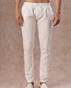 Manyavar Men Elegant Cream Event Pant